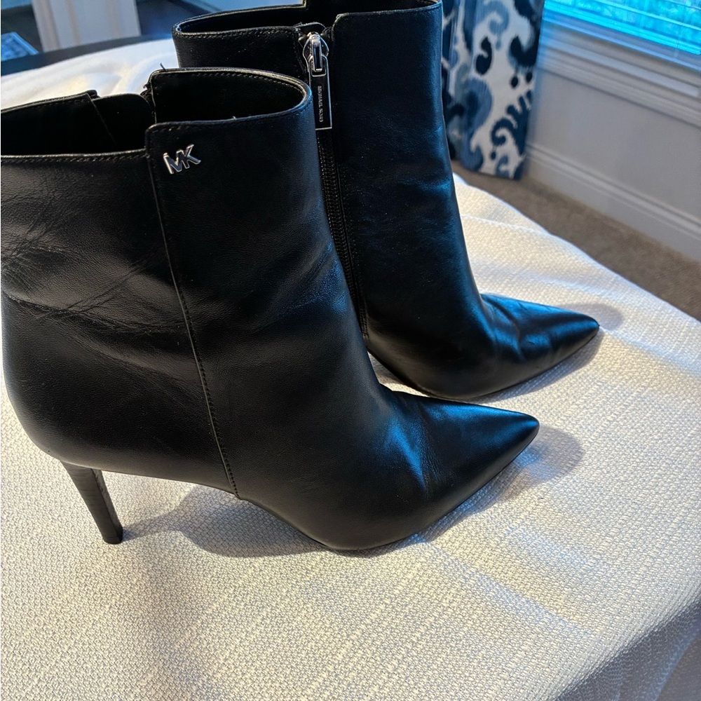 Michael Kors Leather Ankle Boots